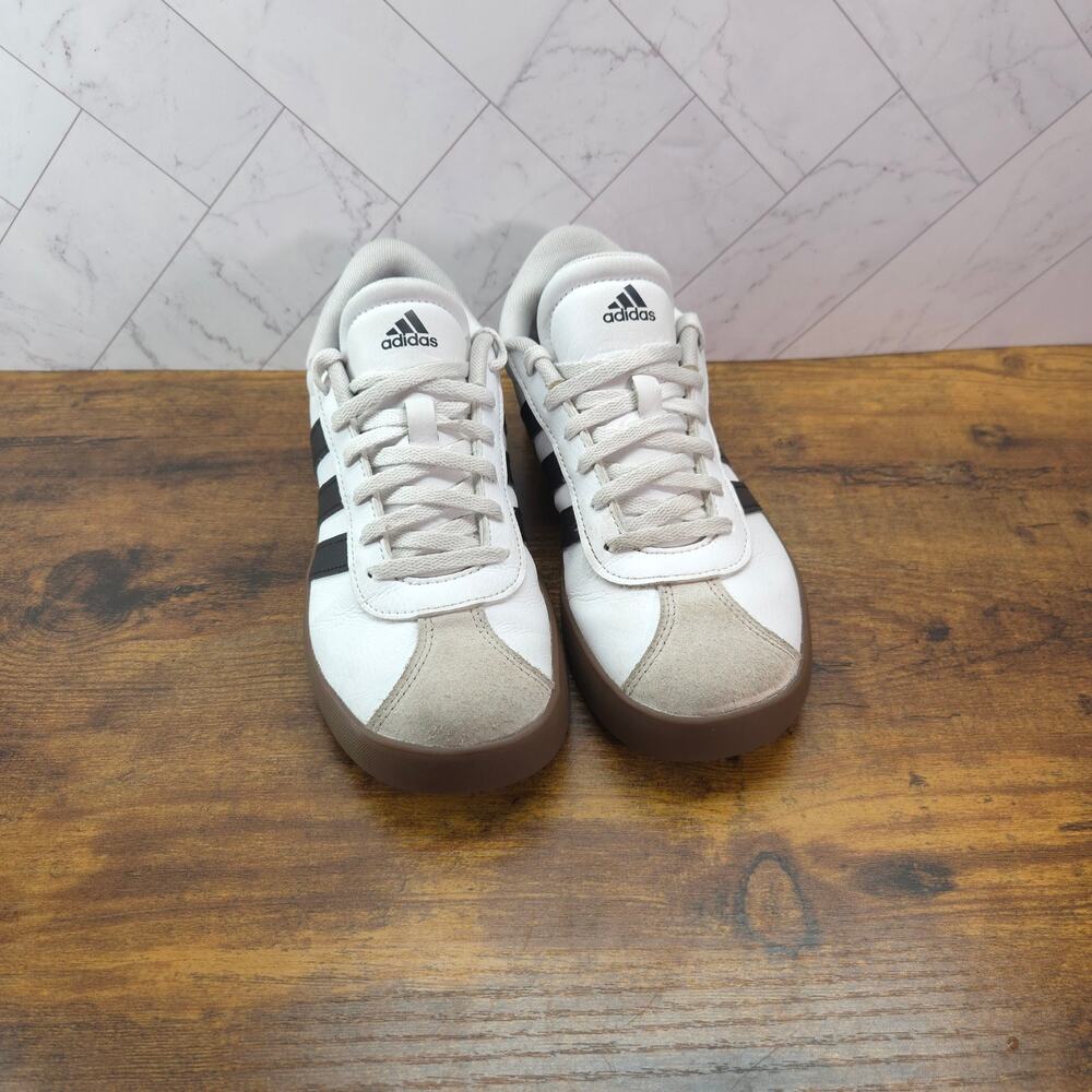 Adidas Barreda Men 4 White Black Gray Suede Gum Sole Retro T-Toe Sneakers